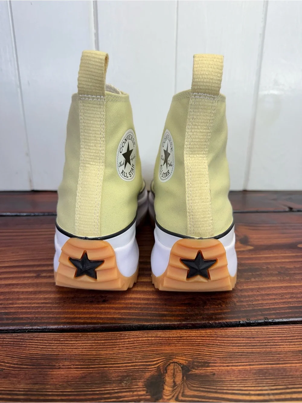 Converse Run Star Hike High Platform Lemon Drop Yellow Sneakers Women’s Size 9